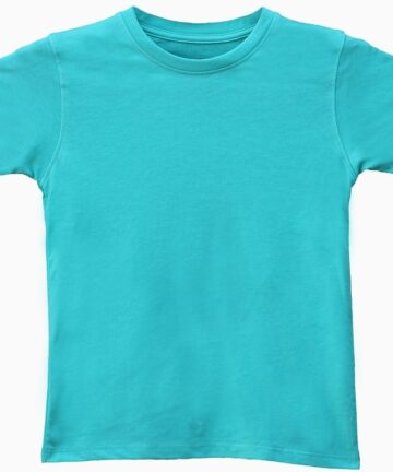 unisex boys girls T-shirt aqua marine