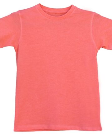 Unisex boys girls orange pink T-shirt