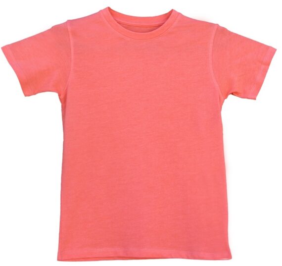 Unisex boys girls orange pink T-shirt