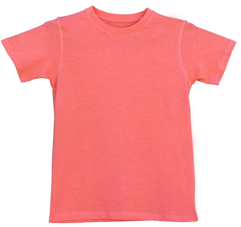 Unisex boys girls orange pink T-shirt