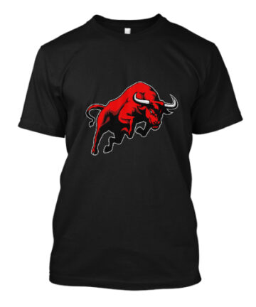 Men Black Red bull tee