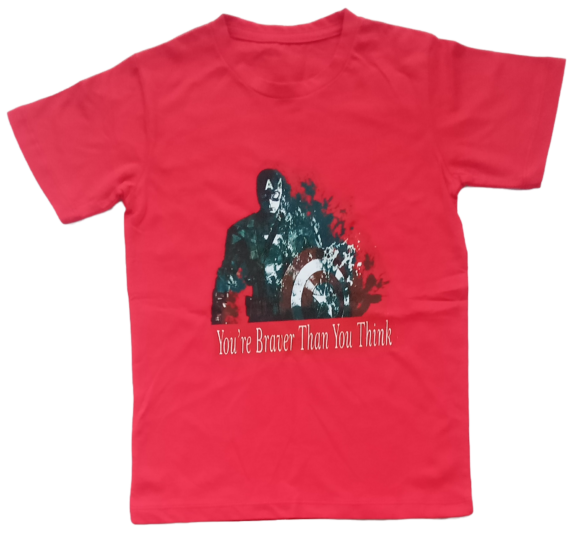 captain America kids Red t-shirt