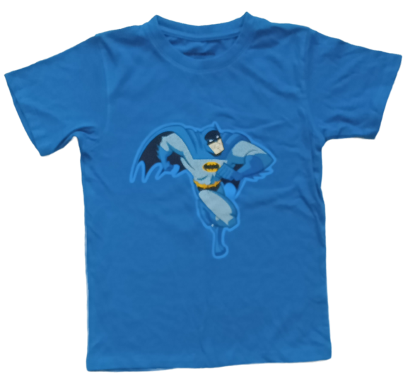 kids light blue Batman tee