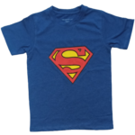 kids super man dark blue tee