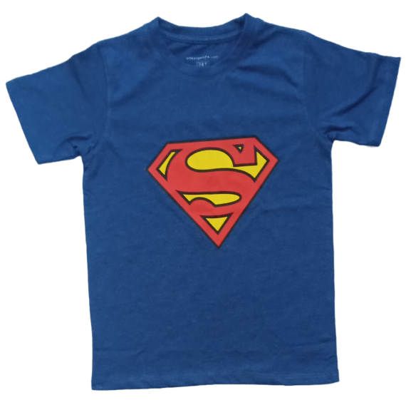 kids super man dark blue tee