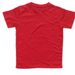 Unisex boys girls Dark Red T-shirt