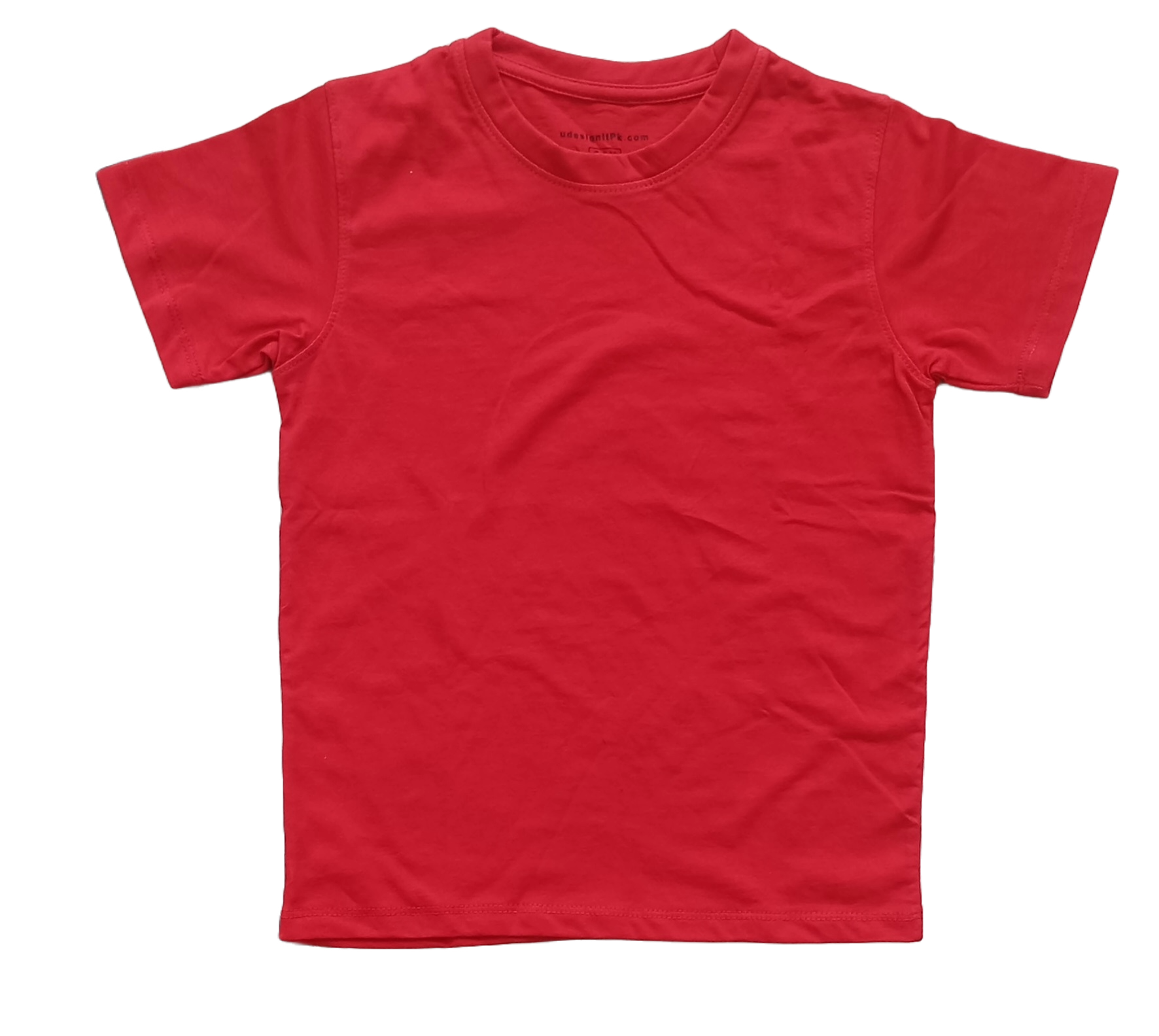 Unisex boys girls Dark Red T-shirt