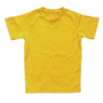 Unisex boys girls yellow T-shirt