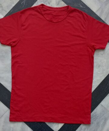 Men Dark Red T-shirt