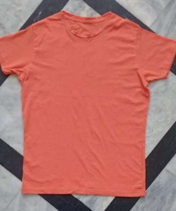 Men Orange Pink T-shirt