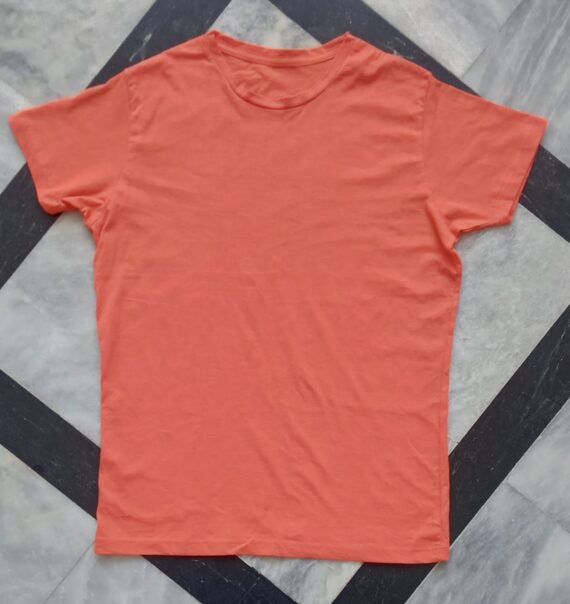 Men Orange Pink T-shirt