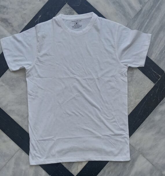 Men white T-shirt