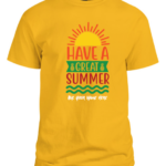 Men Yellow T shirt have a great Summer custom designed with your name