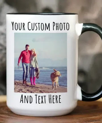 premium quality mug for custom design text picture