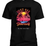 men black t-shirt beach just see yourself custom desinged with your name in Peshawar online